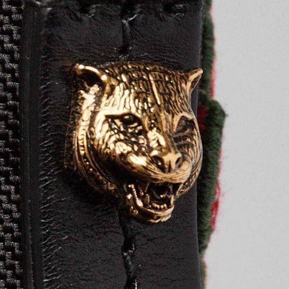 Gucci Black Nylon Butterfly L'Aveugle Par Amour Zip Pouch - Picture 6 of 10